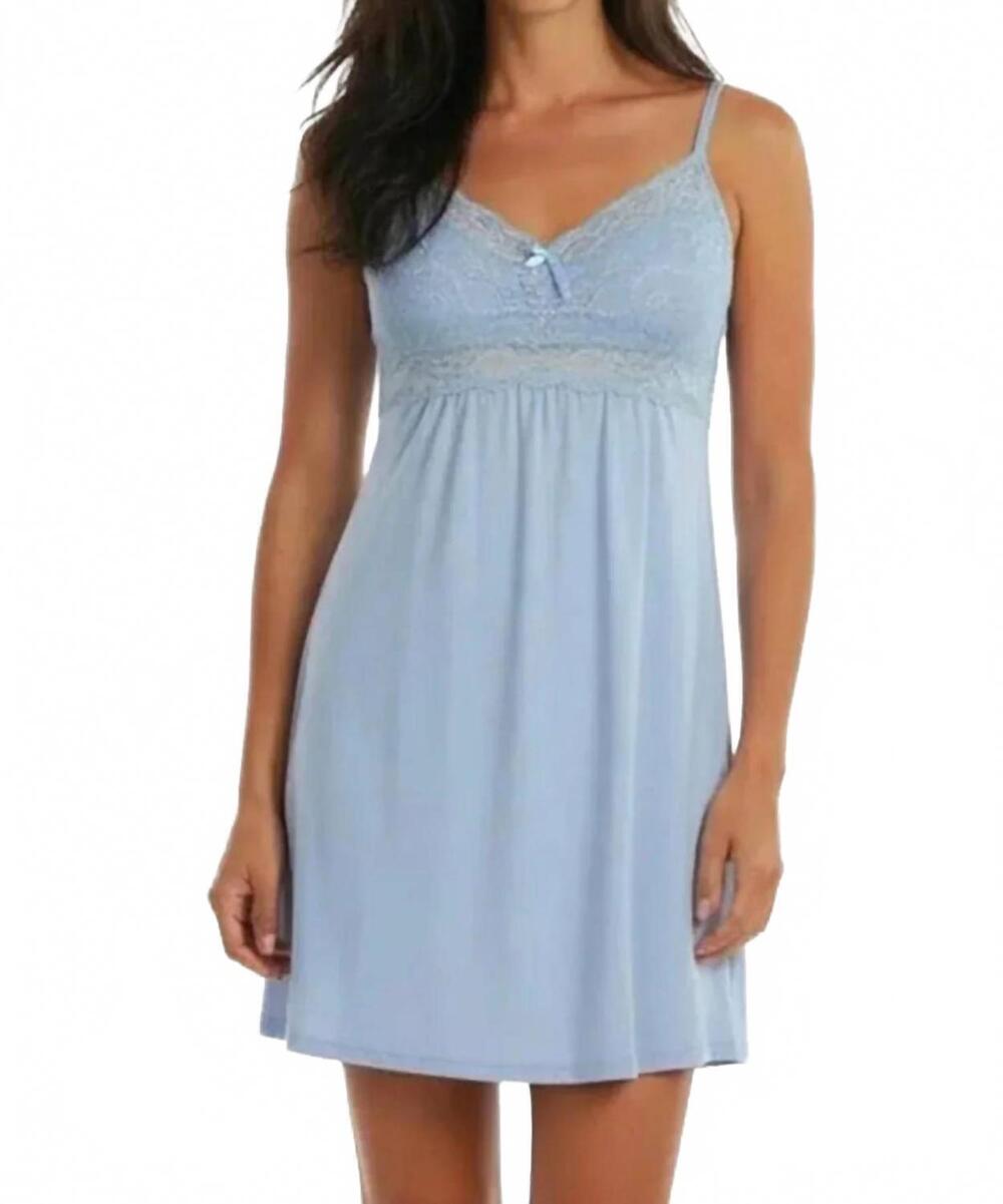 NEW TWELVE EIGHTY EIGHT leslie spaghetti strap chemise in chambray